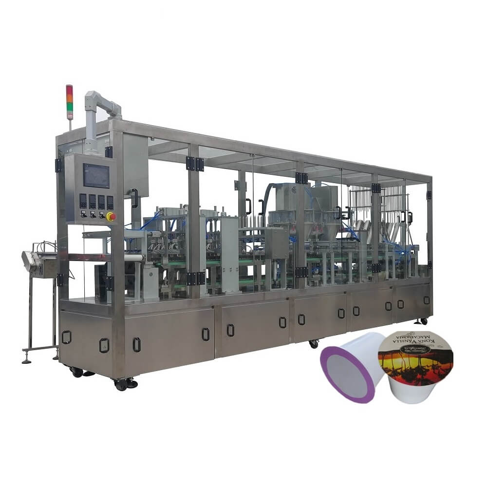 kfp-8 automatic coffee capsule filling and sealing machine for k-cup